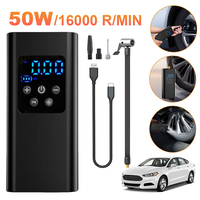 Wireless/Wired Electric Tire Inflator LCD Digital Display Portable Tyre Inflator with LED Light Digital Inflator Inflatable Pump