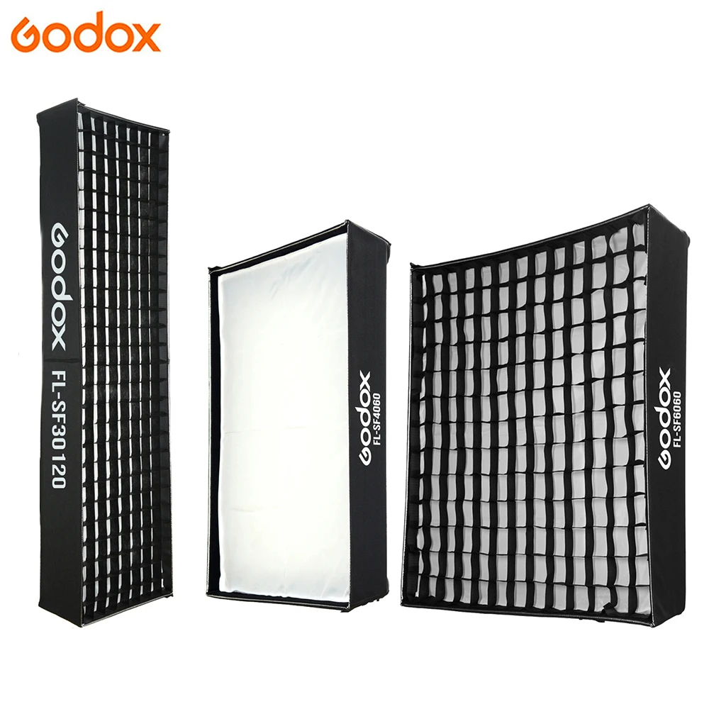 

Godox FL-SF3045 / FL-SF4060 / FL-SF30120 / FL-SF6060 Honeycomb Grid Softbox for FL60 FL100 FL150R FL150S Flexible LED Light