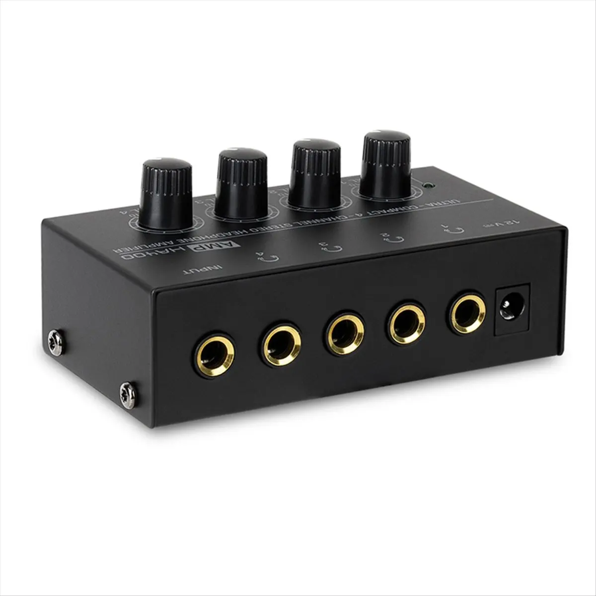 TCE Mini Stereo Headphone Amplifier 4 Channels Ultra-Compact HA400 Audio 6.5MM to 3.5MM Jack Converter Included US PLUG