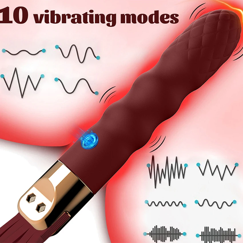 10 Speeds BDSM Slave Whip Vibrators For Women G-spot Clitoris Stimulator Anal Plug Sex Toys for Couples Flirt Adults Game Toys