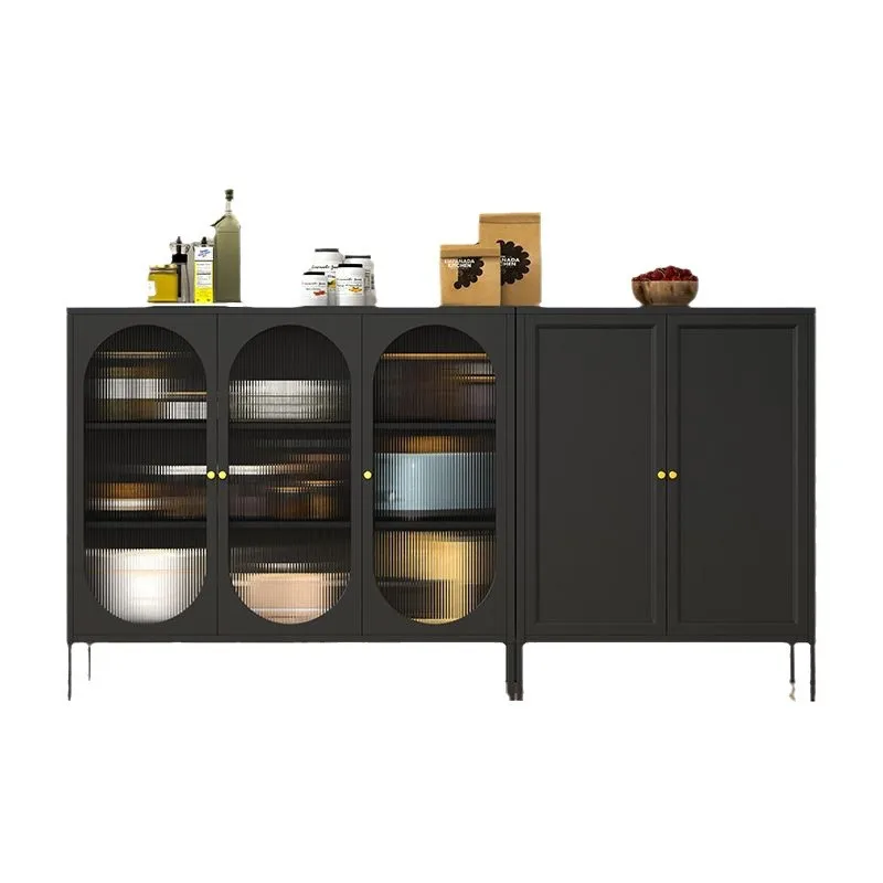 Cabinet Combination Living Room Home Dining Kitchen Steel Household Side Storage Wall Multi Functional Tea