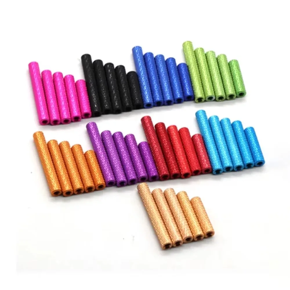 10pcs/lot M3 m3x6/8/10/12/15/18/20/25/28/30/35/37/40/45/50 colourful aluminum knurled spacer standoff