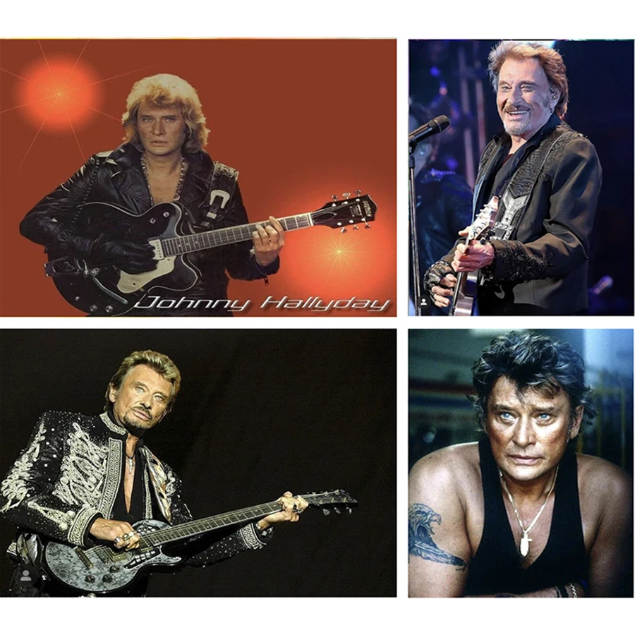 

5D Diy Diamond Painting Johnny Hallyday Portrait Full Square Round Diamond Mosaic Embroidery Rhinestones Art Picture Home Decor