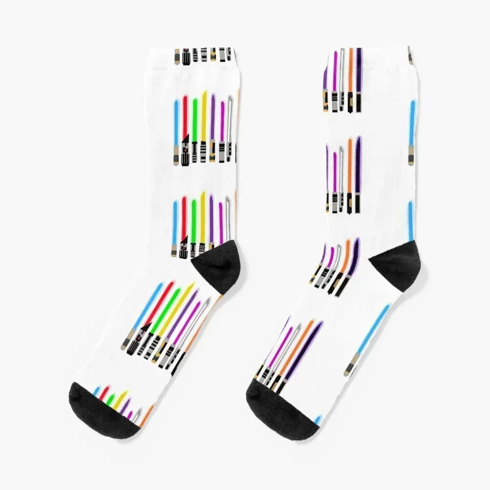 

Lightsabers Socks soccer anti-slip ankle bright garter christmas stocking Socks For Man Women's