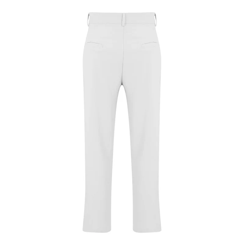 سروال فستان رجالي مسطح من الأمام فضفاض مستقيم بأرجل واسعة وسراويل بدلة عمل غير رسمية