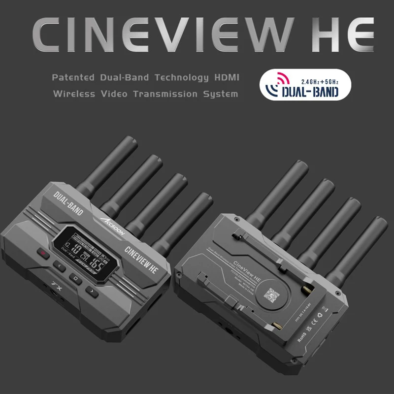 

Accsoon CineView HE HDMI-совместимый двухдиапазонный 2,4 ГГц 5 ГГц беспроводная камера видеопередатчик приемник