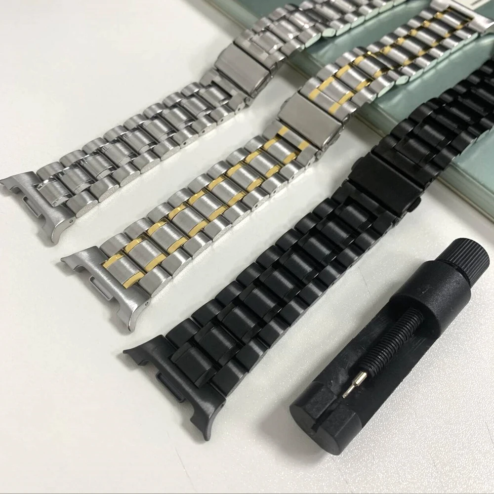 Ремешок из нержавеющей стали для Samsung Galaxy Watch 8 Classic 46 мм, металлический ремешок для часов, браслет для Samsung Watch 8, 40/44 мм, деловой ремешок