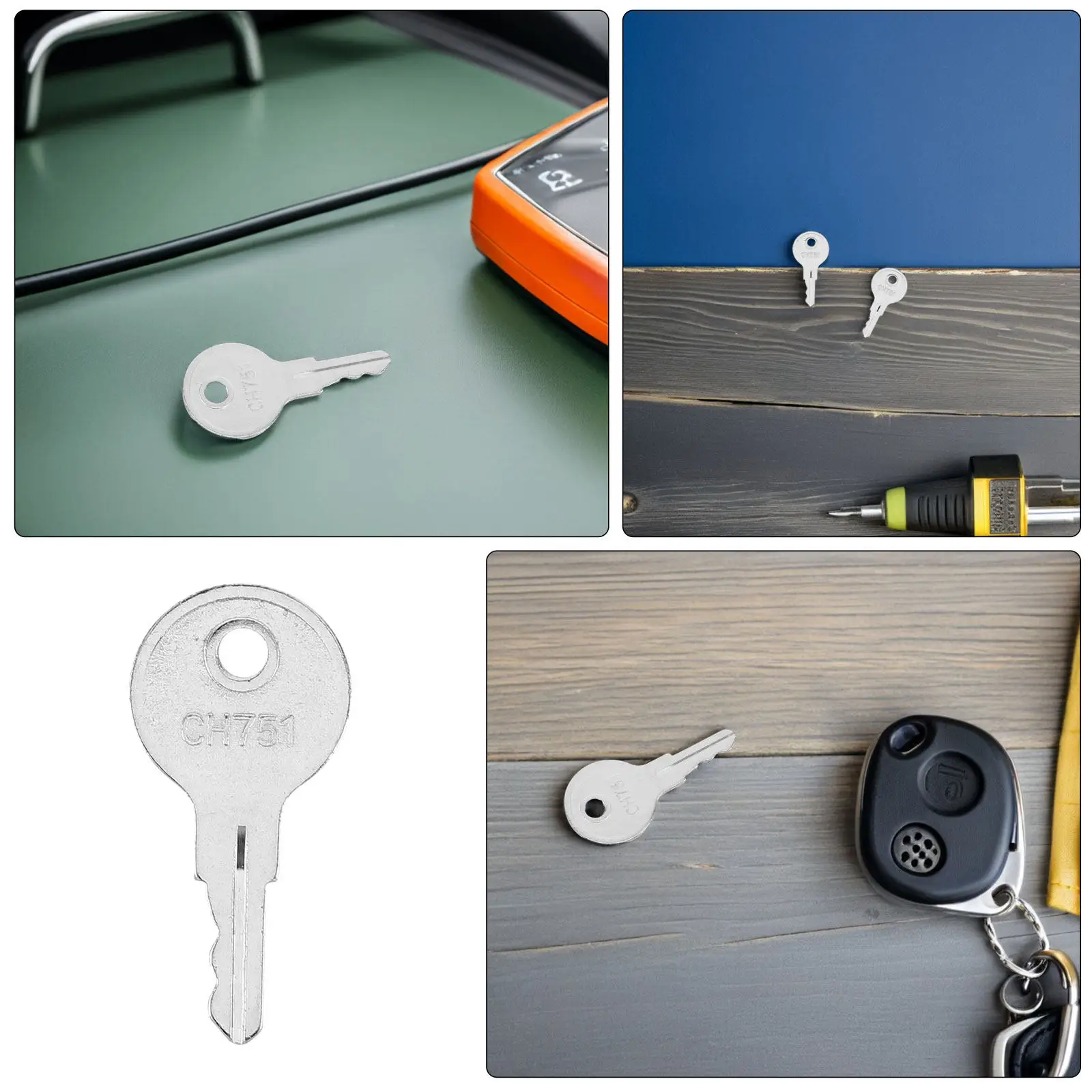 10Pcs Universal Rv Keys Heavy Duty Replacement Camper Door Lock Storage Cabinet Toolbox Utility Cart Side Box Keys