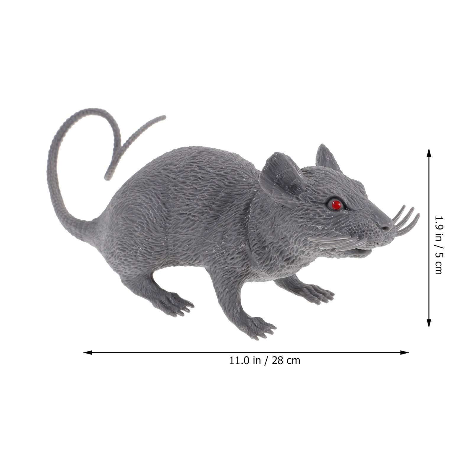 3 قطع من لعبة المزحة للهالوين المحاكاة على شكل فأر النمل، فأر فأر عالي مخيف واقعي