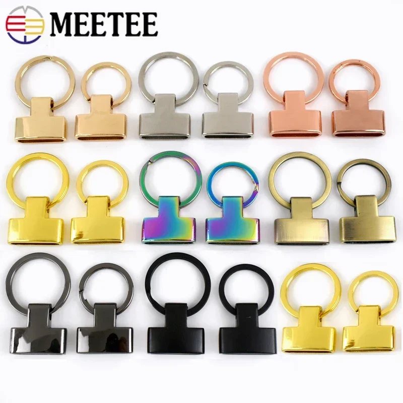 5/10Pcs Meetee 20/24mm Metal O Ring Key Fob Buckle Handbag Strap Clip Clasp Keychain Screw Hook Pendant Clasps DIY Accessories