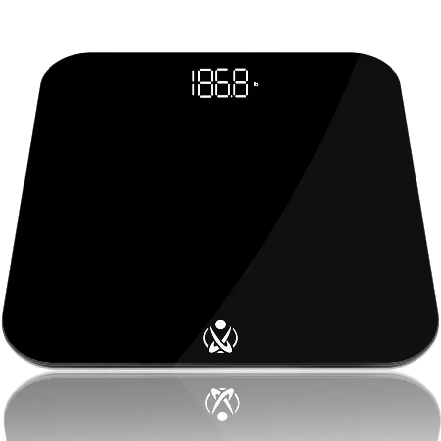 

Highly Accurate Digital Bathroom Scale for Home Use with 400 lbs Capacity and Builtin Battery Ideal for Daily Weight Monitoring