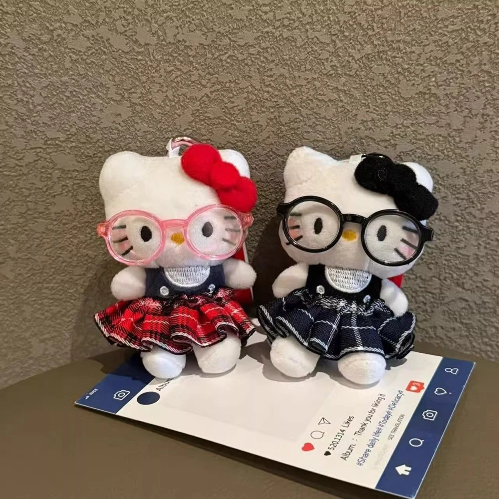 เฮลโลคิตตี้ ซานริโอ ตุ๊กตาพวงกุญแจกระโปรง 12 ซม. น่ารัก สไตล์อนิเมะ การ์ตูน ของเล่น ของขวัญคริสต์มาสสำหรับเด็ก