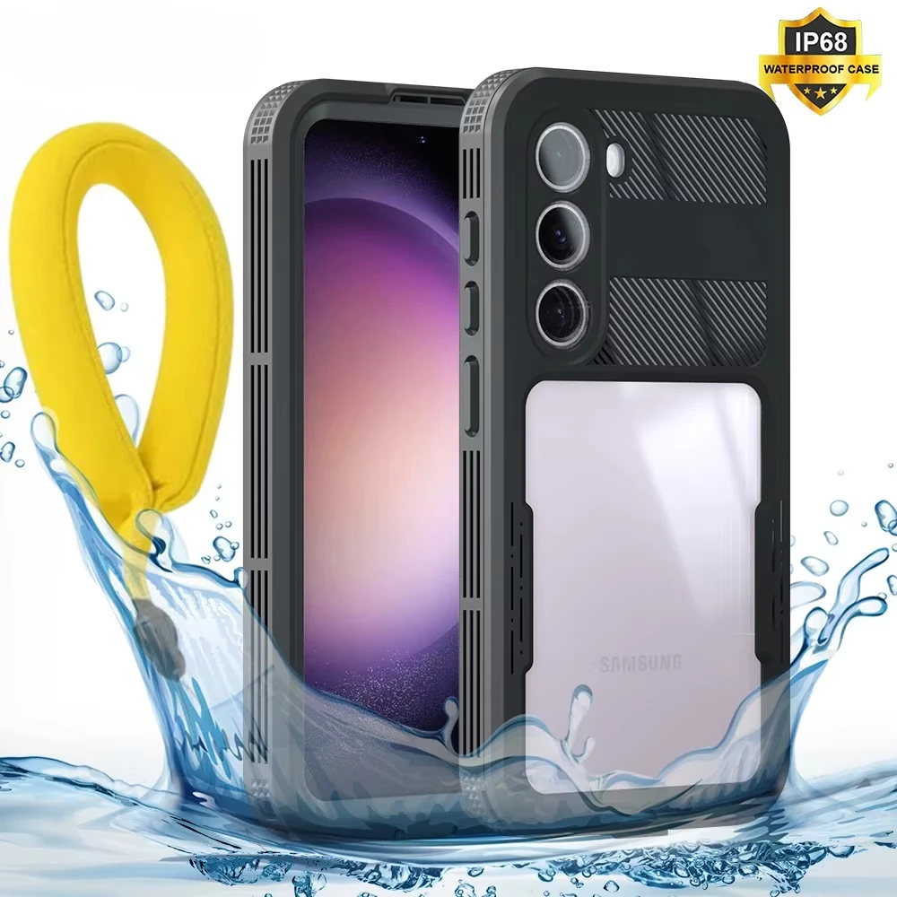 حافظة Shellbox مقاومة للماء لهاتف سامسونج S23 Plus S24 Ultra مع غطاء هاتف مقاوم للصدمات تحت الماء #3