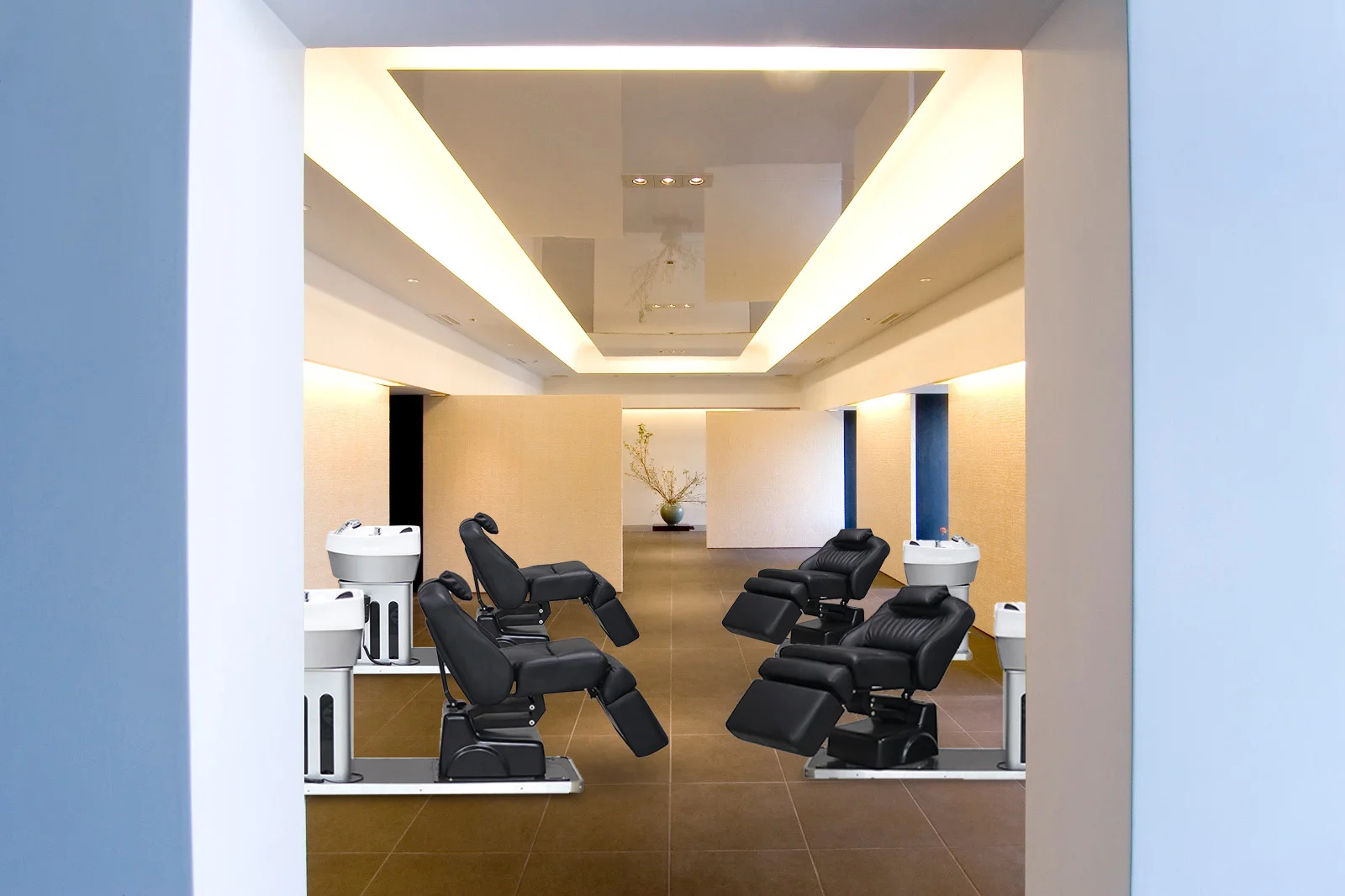 

Hair Washing Equipment Electric Adjustable Lifting Shampoo Chair Rotated