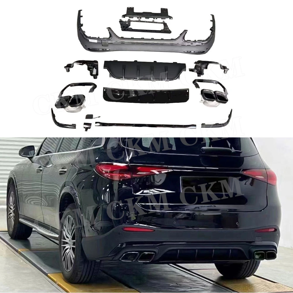 

ABS Material Body Kits for Benz X254 GLC260 GLC300L SUV GLC63 AMG 2023-2024 Rear Bumper Diffuser Exhaust Tips Car Accessories