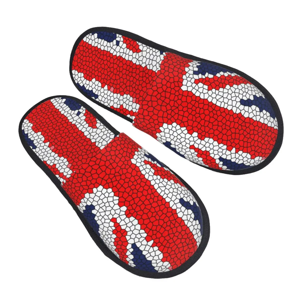 The Union Jack Flag Of The UK House Slippers Soft Warm Memory Foam Fluffy Slipper Custom Print Women Indoor Outdoor Shoes
