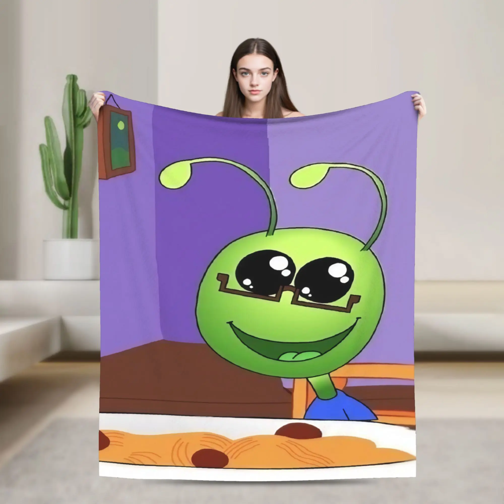 Comfortable F-Fact A-Attack Adventures Blanket Merch Home Decorative  Throw Blanket Super Warm Flannel for Bedroom