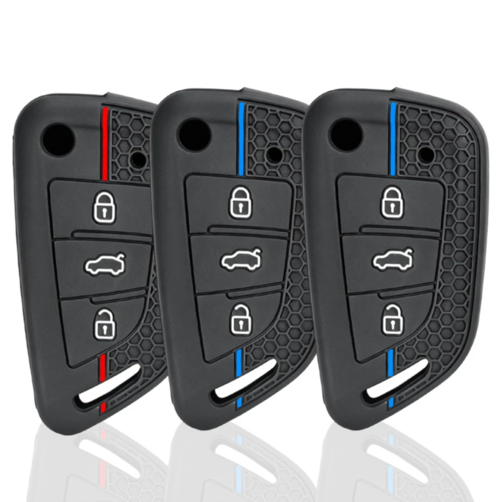 silicone key cover case for Universal 3 Buttons VVDI2 Wire Remote Car Key for Xhorse MINI Key Programmer VVDI Key