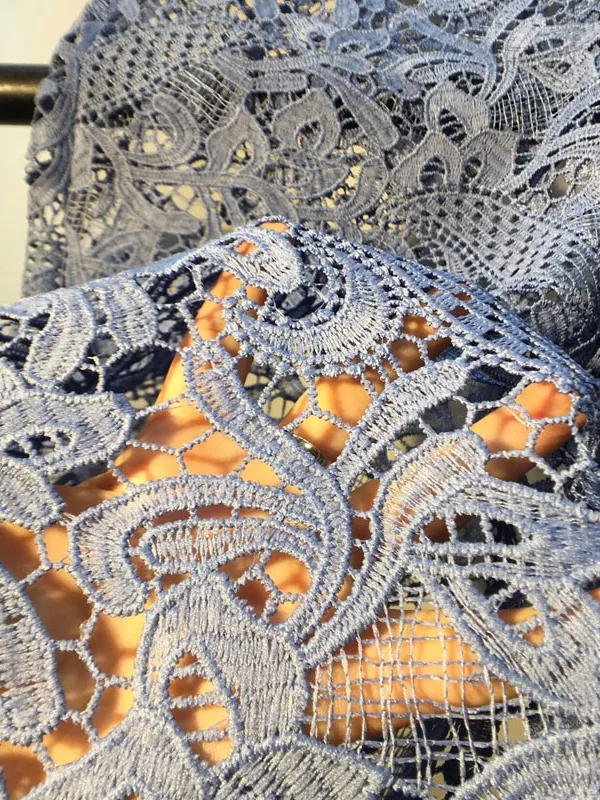 Europe Station Wide Leg Frayed Rhinestone Jeans 2025 Autumn New Style Patchwork Hollow Crochet Lace Long Pants Women's Pants