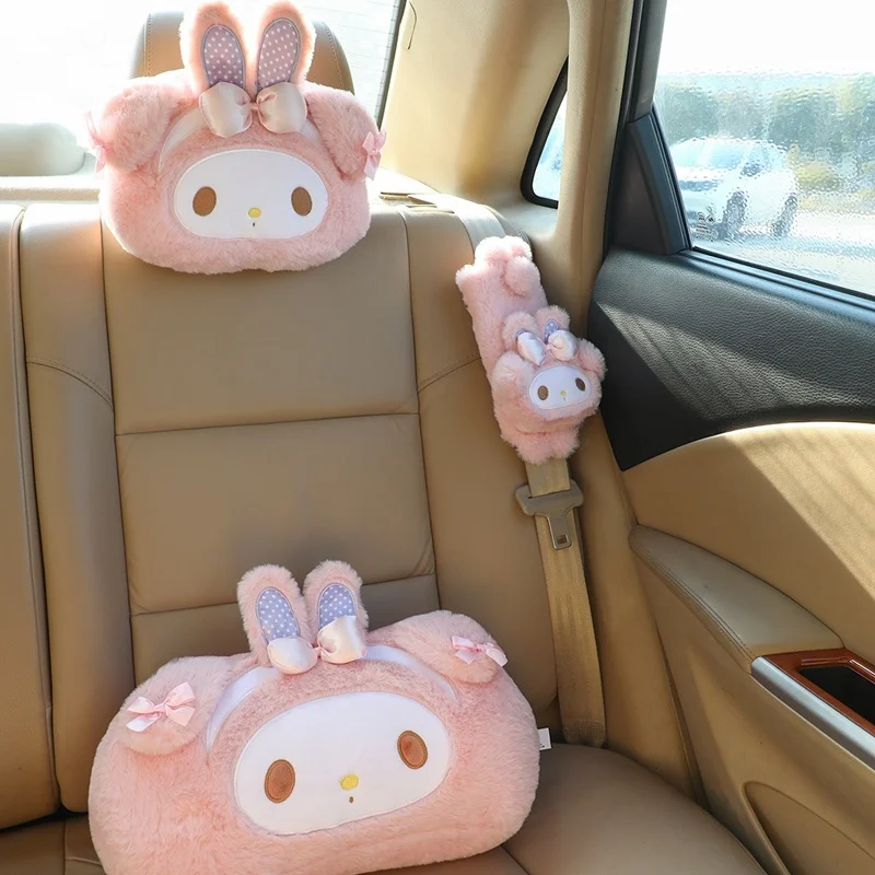 

Милая подушка для подголовника Sanrio My Melody My Sweet Piano, подушка для автомобильного сиденья, мультяшная подушка Kawaii, домашний декор, подарки на день рождения для девочек