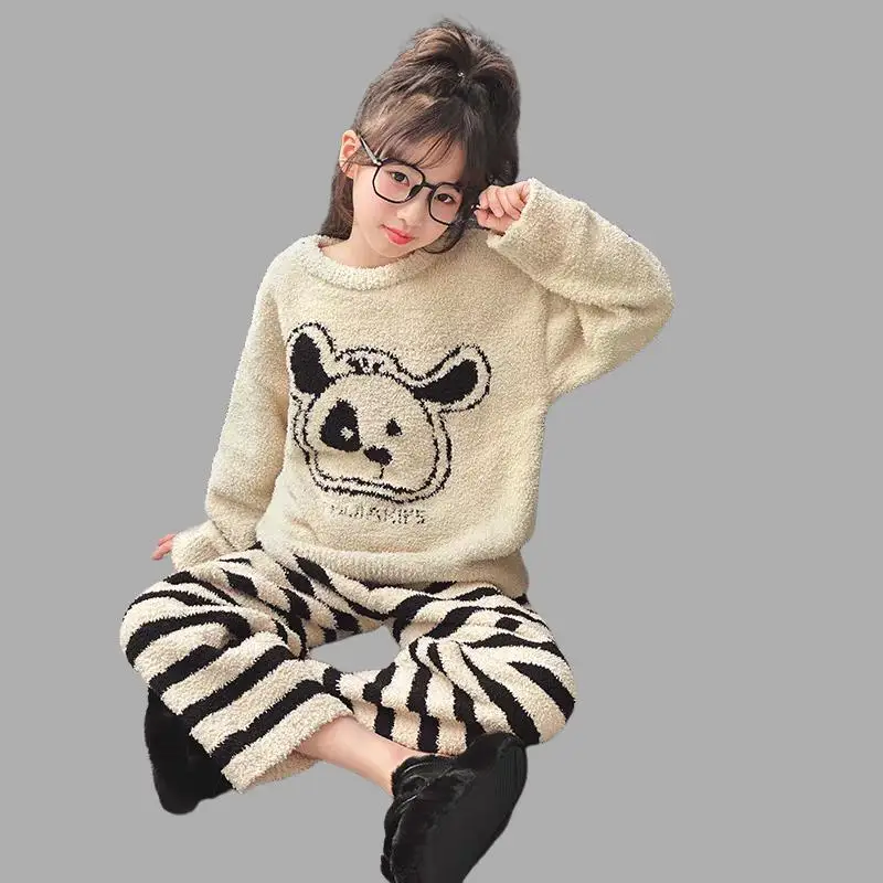 Hot Girl Pajamas Sanrio Hello Kitty Kawaii Pochacco Cartoon Gift Student Casual Wear Thicken Autumn and Winter New Styles New