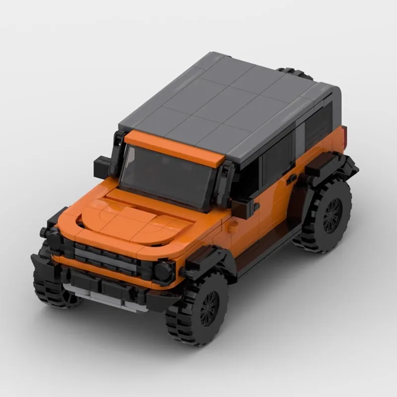 

Строительный блок MOC, оранжевая версия, внедорожный строительный блок, модель для мальчиков, сбор кирпичей, игрушки