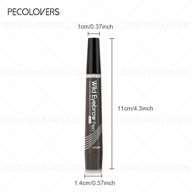 Crayon à sourcils 3 pièces, remplissage des sourcils, sélection multicolore, imperméable et résistant à la sueur, cosmétiques pour sourcils