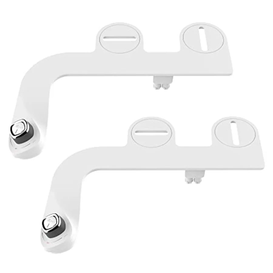 

Bio Bidet SlimEdge 2 Pack Bidet Attachment for Toilet Non Electric Self Cleaning Dual Nozzles for Front and Rear Cold Water Was