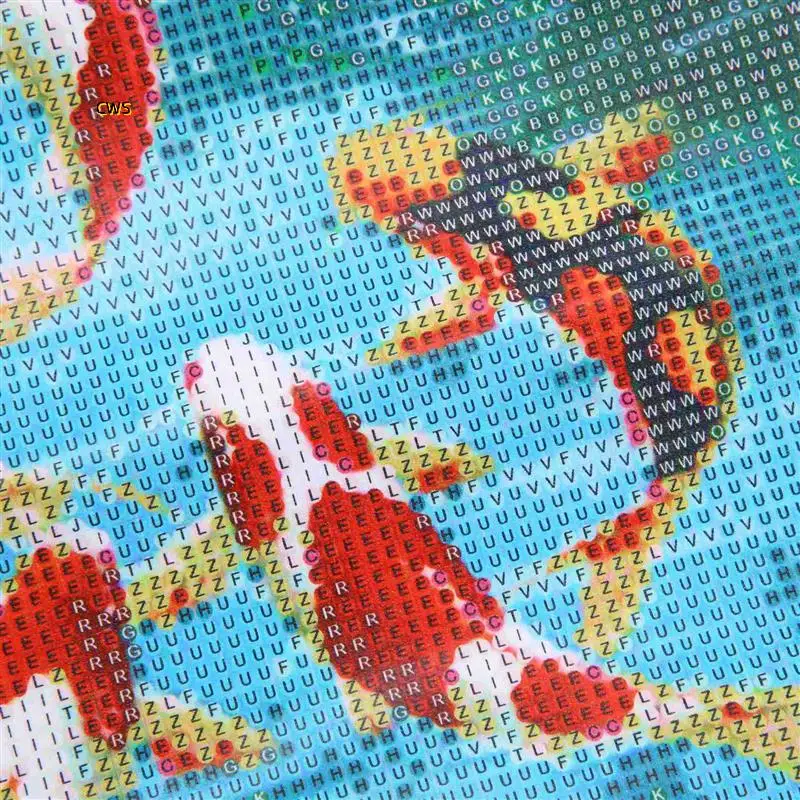 5X 5D Art Diamond Painting Round Full Diamond Koi Carp Cross Stitch Kits Embroidery Home Decors