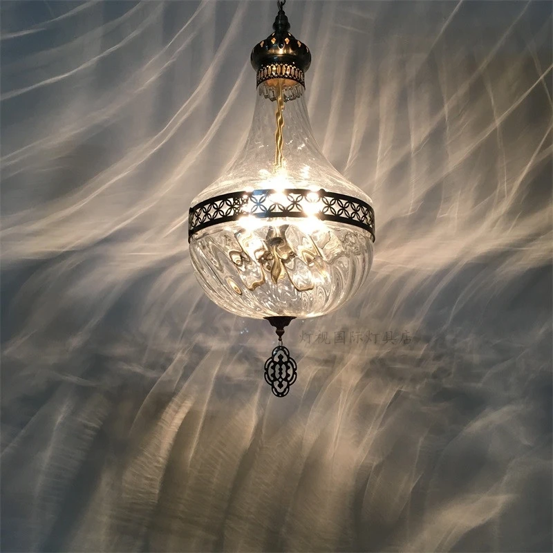 Turkish Chandelier Vintage Exotic Romantic Alien Living Room Dining Room Bedroom Cafe Hotel Middle East Glass