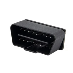 16 Pin Automobile Black Male Connector OBD2 Wire Sockets obd Adapter Diagnostic Tool Connector Plug OBDII 12V