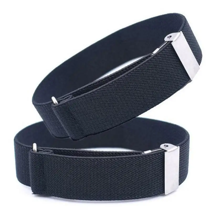 Elastic Armband เสื้อผู้ถือผู้หญิงผู้ชายแฟชั่นปรับแขน Cuffs สําหรับงานแต่งงานเสื้อผ้าอุปกรณ์เสริม 1 คู่