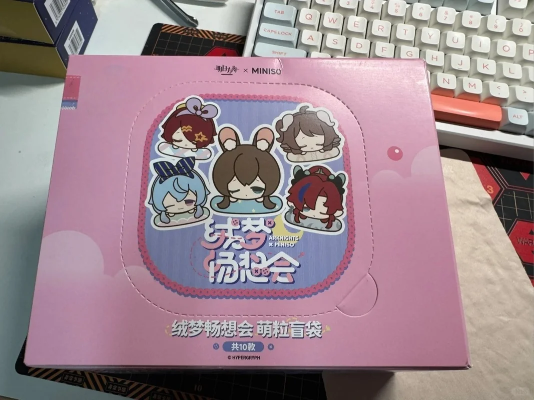 متوفر في المخزون Miniso X Arknights لطيف دمية الحلي أنيمي لعبة الطرفية Amiya Exusiai Mizuki Eyjafjalla الهدايا لعبة جمع