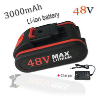 48V 3000mAh high-Power Li-ion Battery For Worx  Electric Tools And Chainsaws Battery Replace