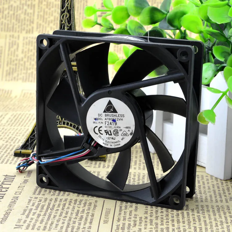 

ORIGINAL 9225 DC12V 0.6A AFB0912VH 4WIRES PWM COOLING FAN