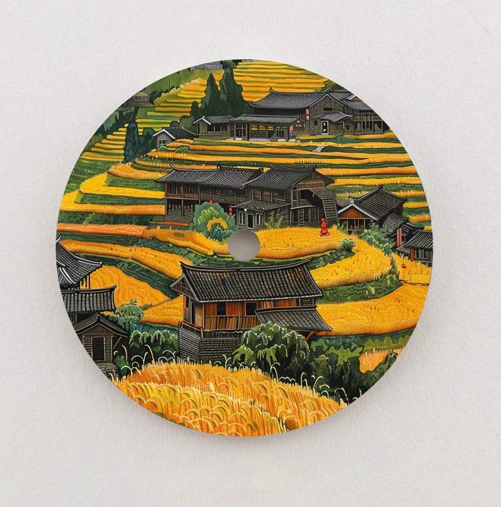 Циферблат NH35, сельский пейзажный циферблат, циферблат 28,5 мм, циферблат NH36, цветной циферблат, подходит для часов NH35/NH36, запасные части, индивидуальный логотип