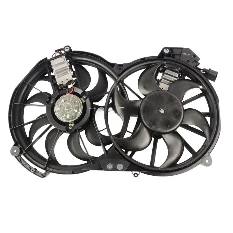 مجموعة مروحة تبريد المبرد اللامعة لـ A6 4F2 4F5 4FH C6 Avant Allroad 2004-2011 2.0 3.0 4F0121207K 4F0959455