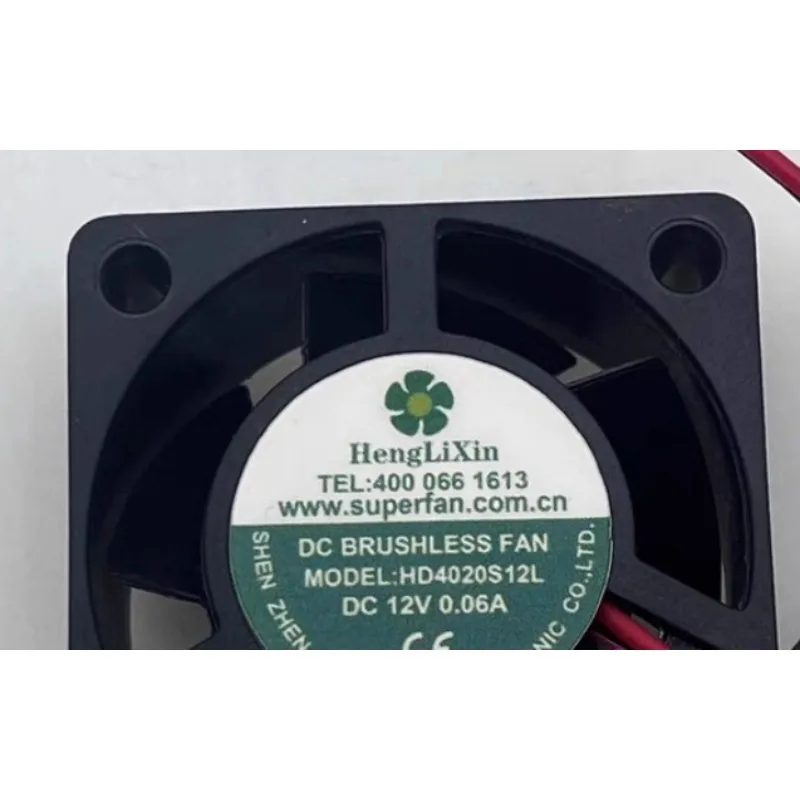 New Cooler Fan for HengLiXin HD4020S12L DC12V 0.06A 4CM Cooling Fan 40X40X20MM
