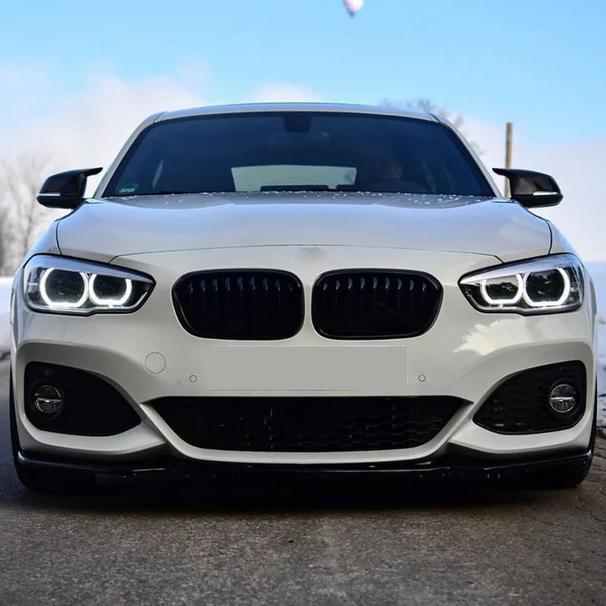 For BMW F20 F21 Front Bumper Lip Splitter Spoiler 1 Series 118i 118d 120i 120d M135i M140i M-Pack 2015-2019 Maxton Style Tuning