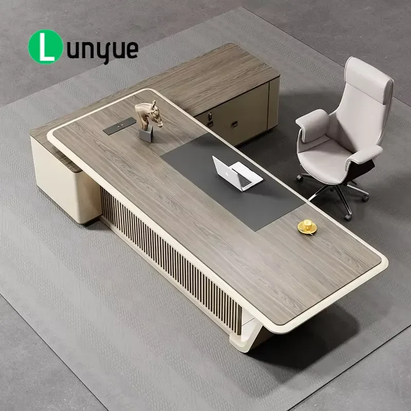 Modern Classic Wooden Office Desk High Quality Modular Executive Table for CEO Manager Home Commercial Furniture