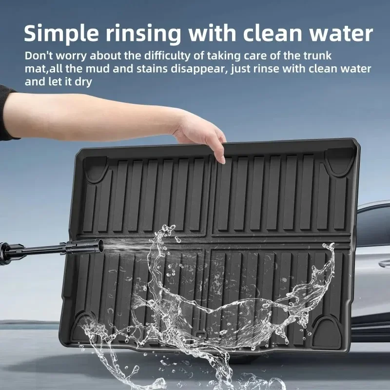 لفورد برونكو 4 أبواب 2021 - 2024 اكسسوارات الحصير سيارة بطانة البضائع الجذع/مسند الظهر وسادة TPE ثلاثية الأبعاد الدفة اليسرى