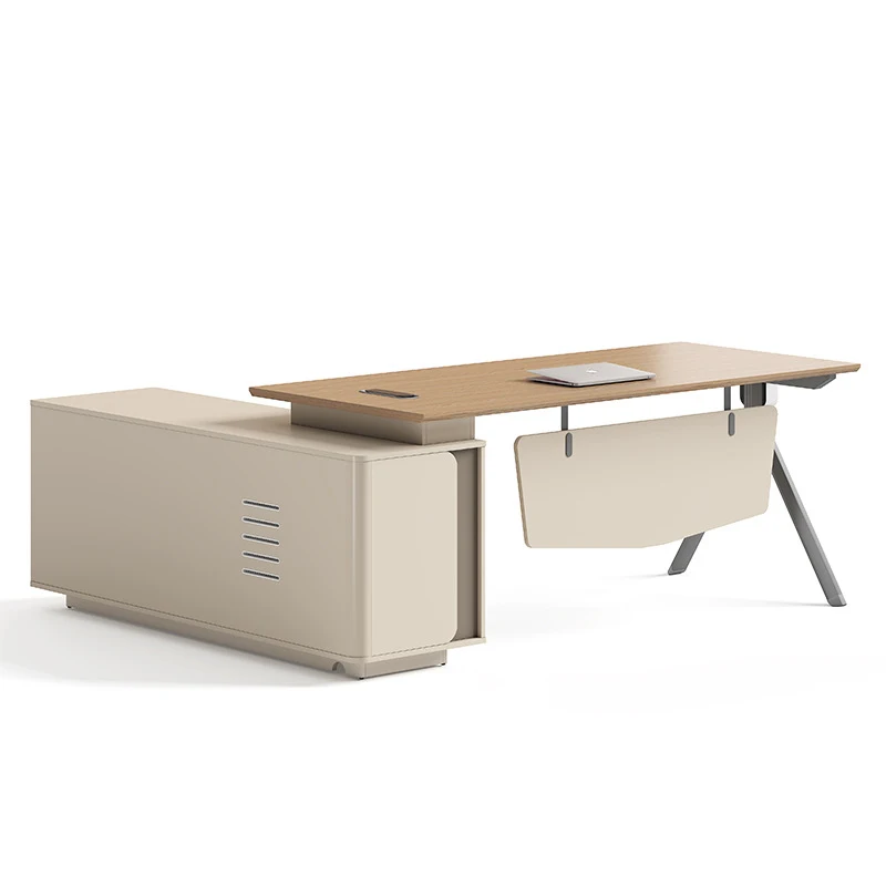, , Simple Modern Executive , Light Luxury Stylish Office Manager Supervisor Computer Desk And Chair