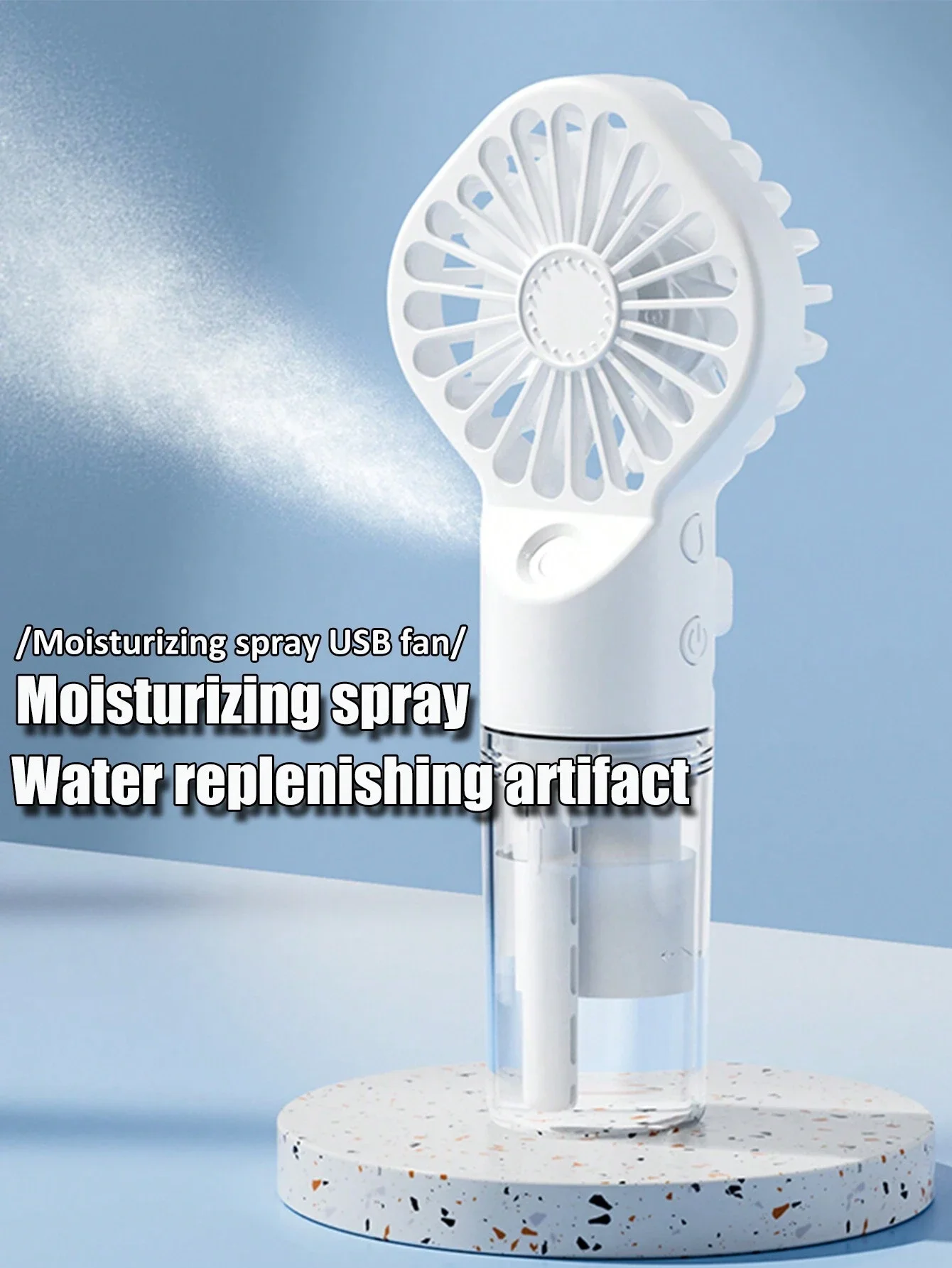 Handheld Fan Misting Fan, Misting Fan Mist Fan Spray Fan,Fan With Water Spray Misting Fan Multi-Purpose For Portable Mini Mister