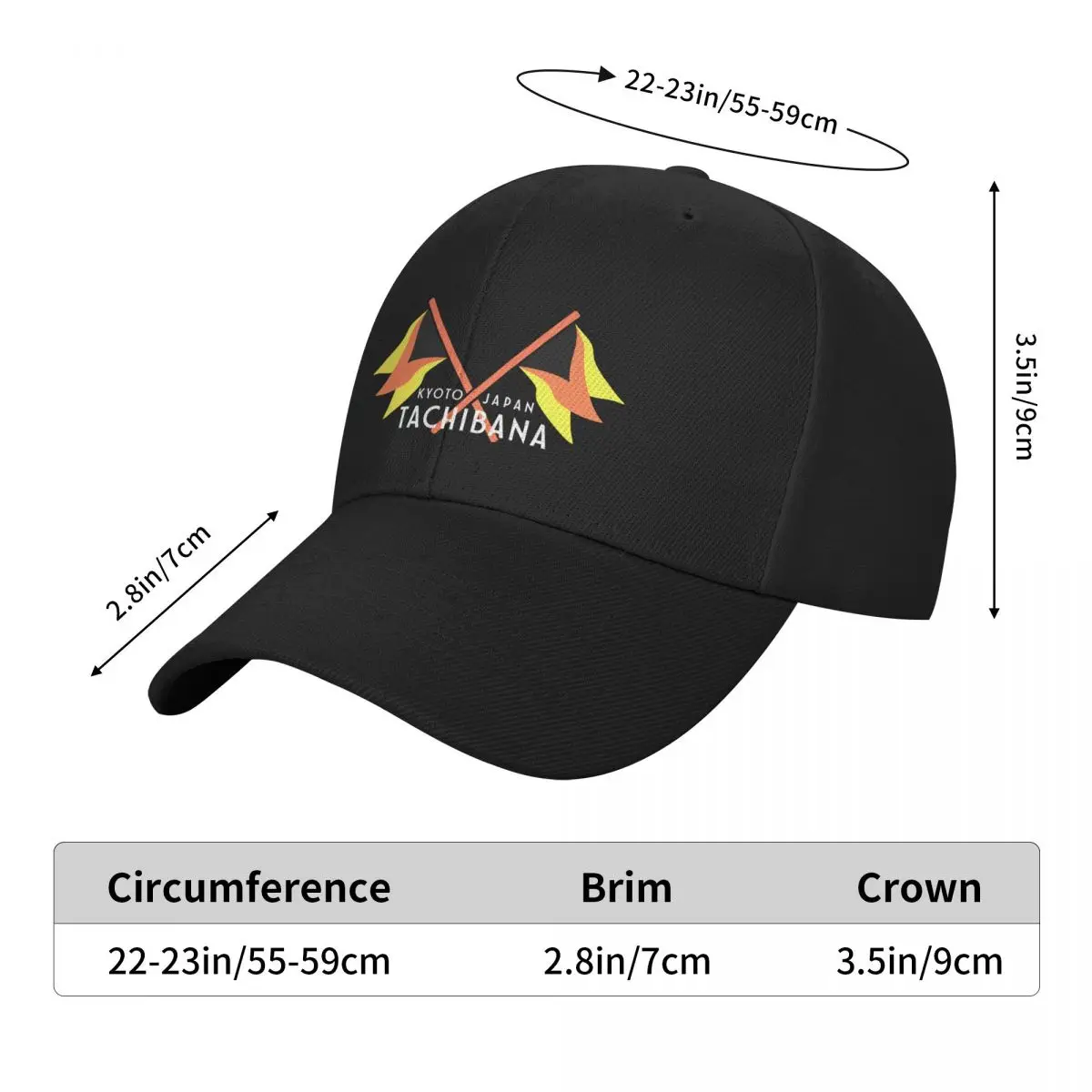 Kyoto Tachibana Baseball Cap Sunhat custom caps fun hats Men Hats Women's