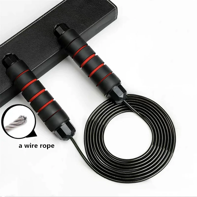 Rope skipping, anti winding fast rope skipping cable with ball bearing, suitable for women, men and children, adjustable steel r