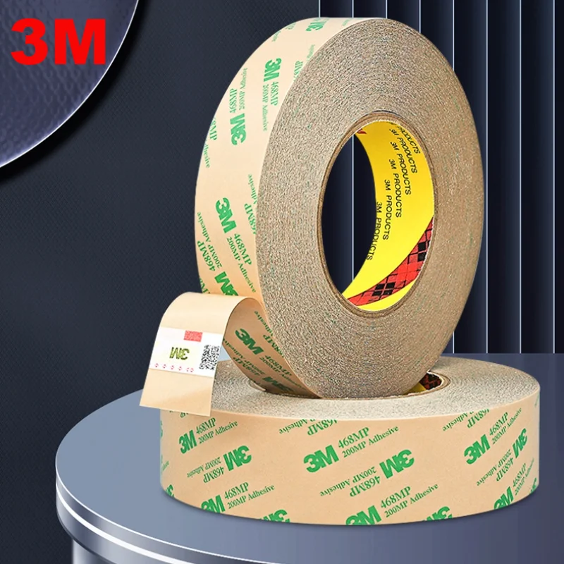 3M 467MP Double-Sided Tape Transparent 0.05mm Thick Tape High Temperature Resistant Nameplate Electronic Metal Double-Sided Tape