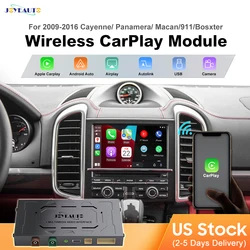 JoyeAuto for Porsche 911 991 997 Cayenne Macan Panamera Bosxter Cayman 2010-2018 Wireless Apple Carplay Android Auto Mirror-Link