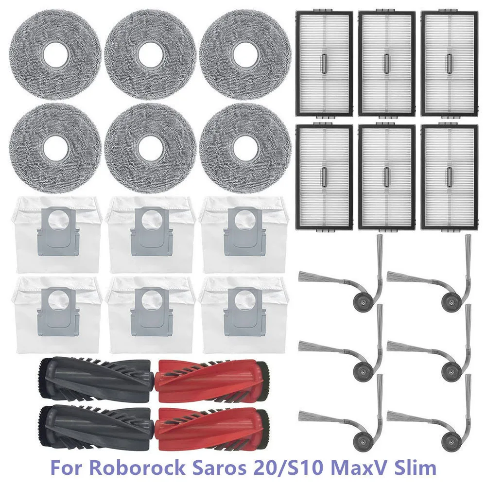 roborock-s10maxv-スリム-hepa-フィルターローラーブラシサイドブラシダストバッグモップ布-roborock-saros20-掃除機部品