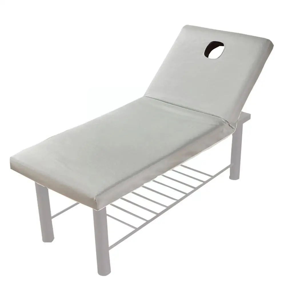 Table de Massage de couleur Pure, drap-housse élastique, Massage complet, Spa, bande de lit en caoutchouc, couverture de trou, couverture faciale, traitement de la respiration, W Z2j8