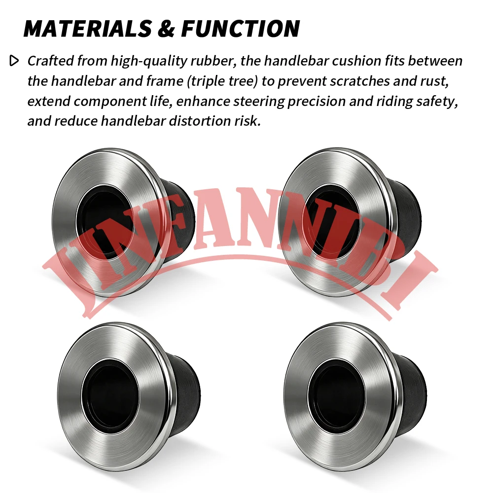 

Комплект из 4 резиновых втулок крепления руля для Honda CRF250R CRF250X 2004-2015 2016 2017